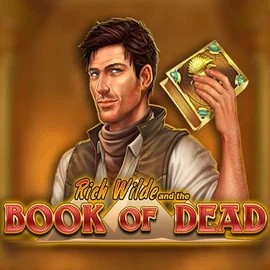 Official Slots logo: Book of Dead by Play'n GO at Harry Casino