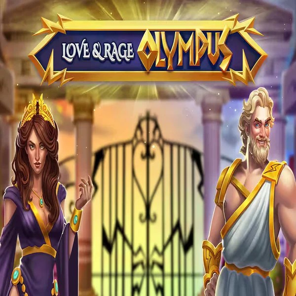 Love and Rage Olympus slot logo by Greentube at Harry Casino