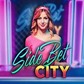Official Live Casino logo: Side Bet City by Evolution at Harry Casino