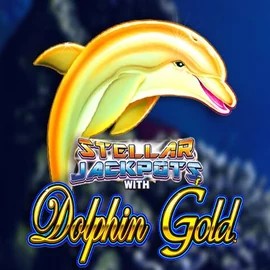 Official Jackpots logo: Dolphin Gold with Stellar Jackpots by Lightning Box Game at Harry Casino