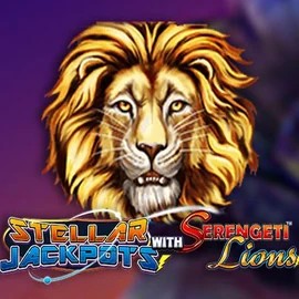Stellar Jackpots with Serengeti Lions slot visual from Lightning Box Game available on harryycasino.uk